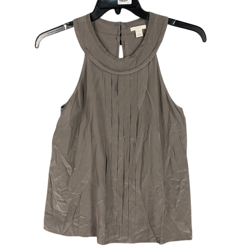 J. Crew Shirt Womens 6‎ Silk Button Pullover Top High Neck Lightweight Top Shirt